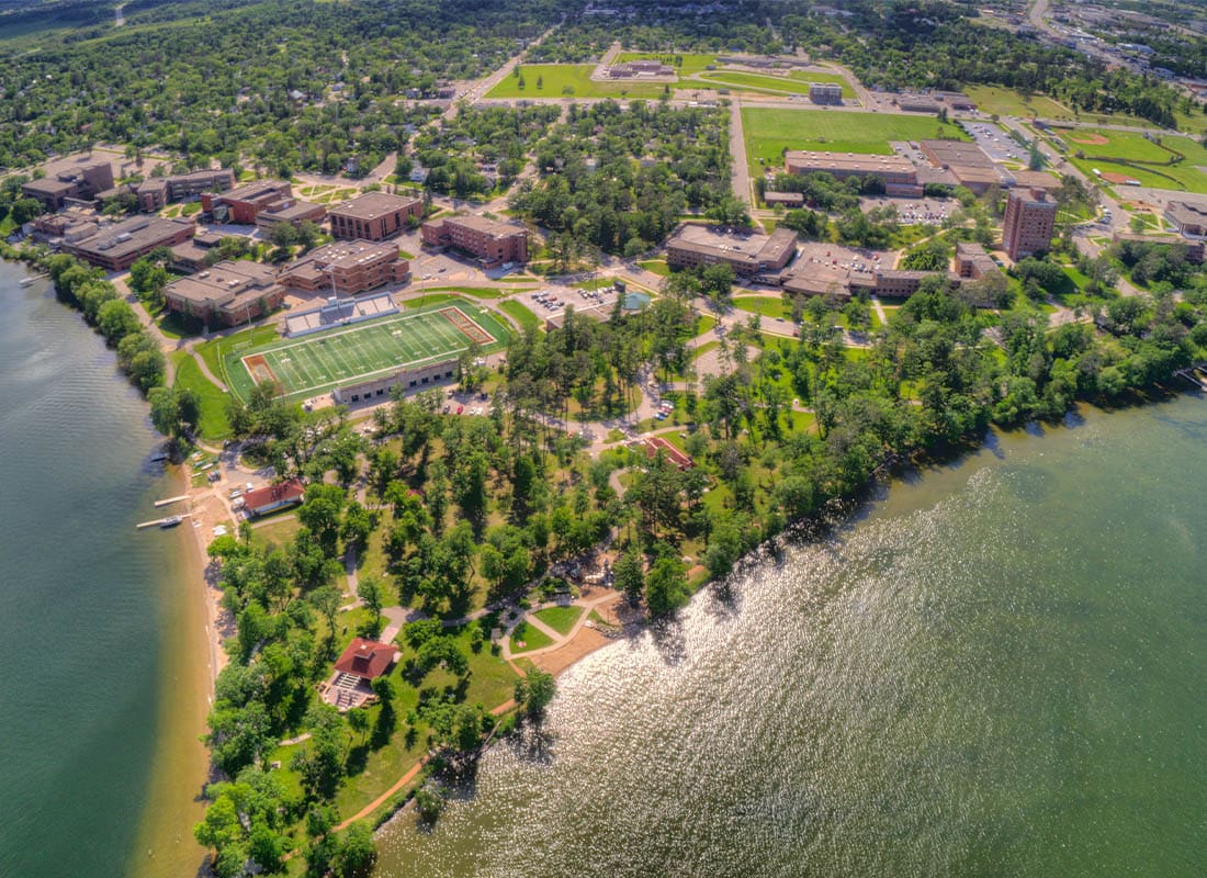 Bemidji, MN - Bemidji State University is a College in a Town in Central Minnesota on the Shores of a Lake